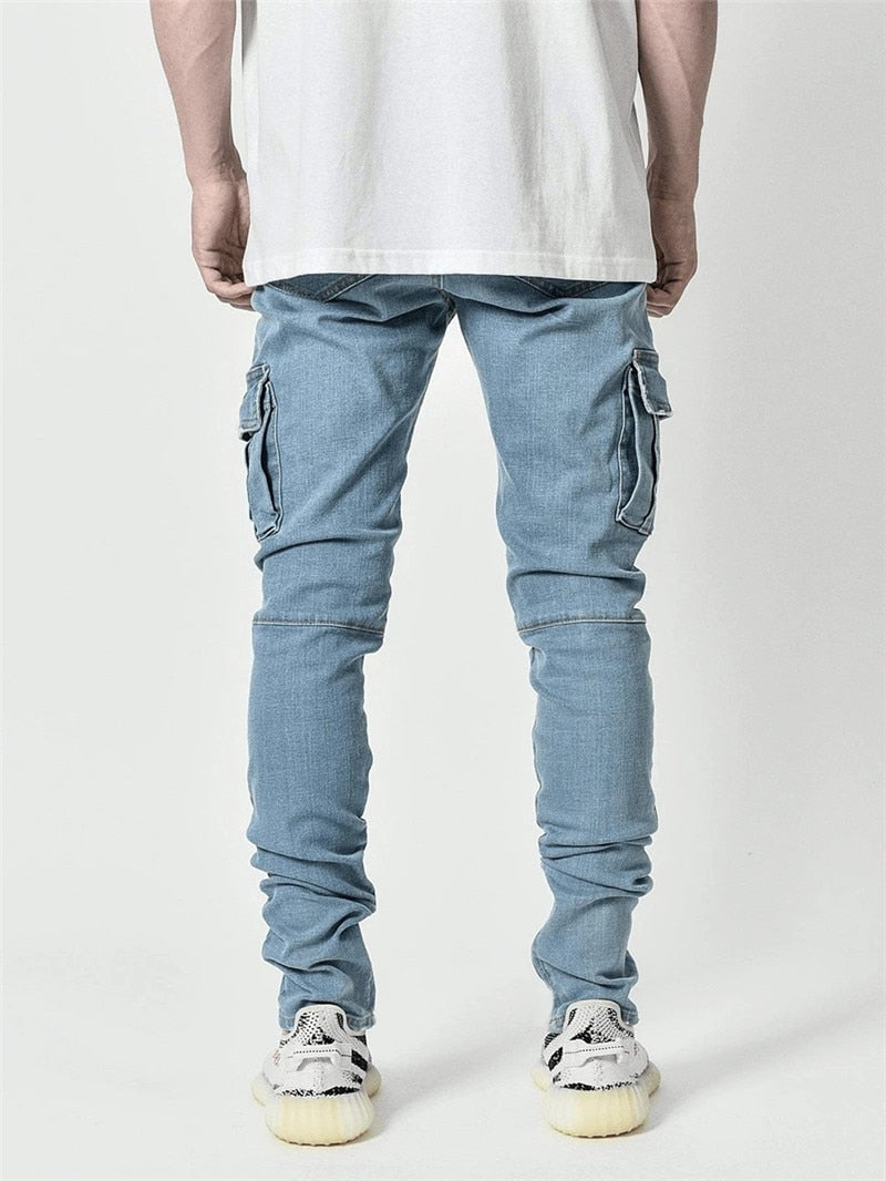 Pocket Pencil Pants Denim Skinny Jeans