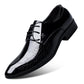 Italian Oxford Wedding Shoes - Luxury Patent Leather Dress Shoes