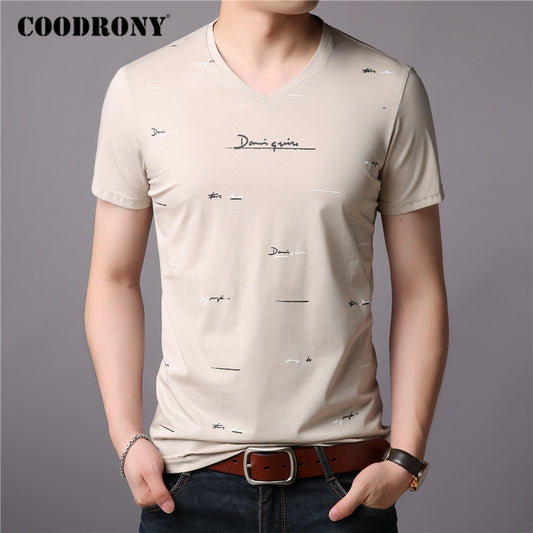 Men's Fashion Casual V-Neck T-Shirt Streetwear