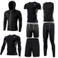 Men's running sets Gym Tight Sport Clothing Basketball Training Tracksuit