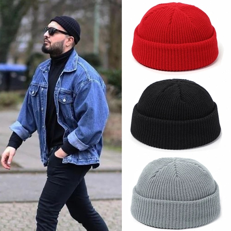 Unisex Winter Knitted Beanie Skullcap
