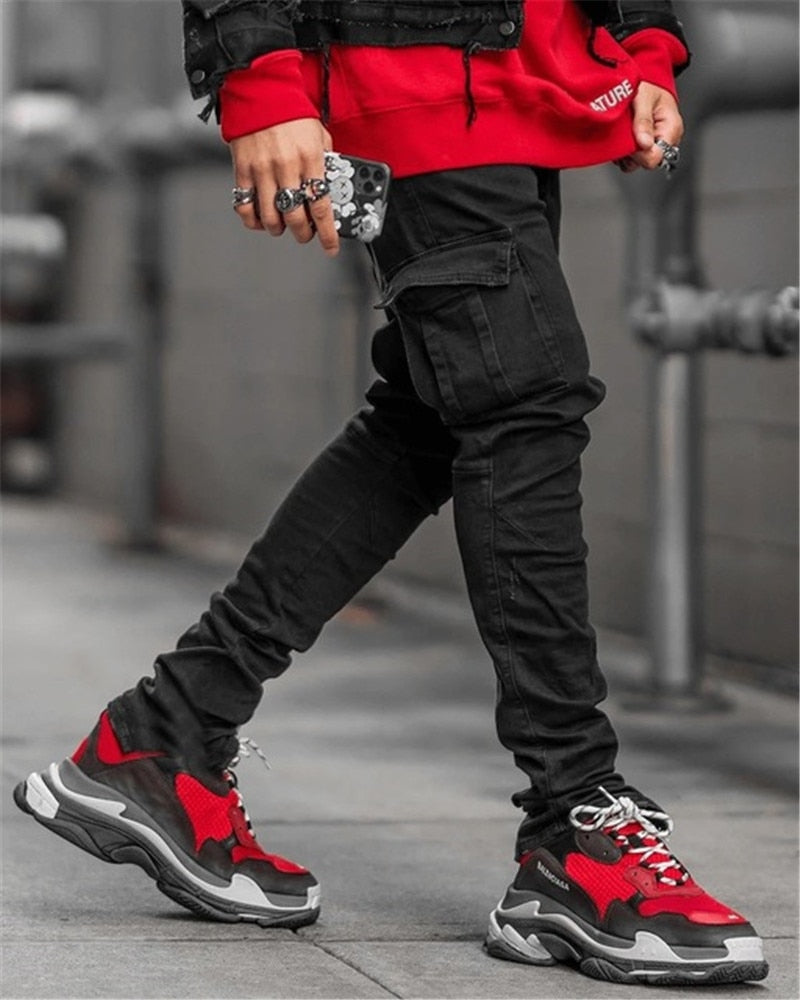 Pocket Pencil Pants Denim Skinny Jeans