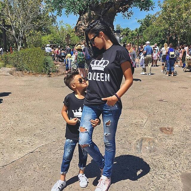 Couples King & Queen Matching T-Shirts Set - His & Hers Cotton Tees