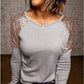 Long Sleeve Women's Casual Loose T-shirt Lady Streetwear