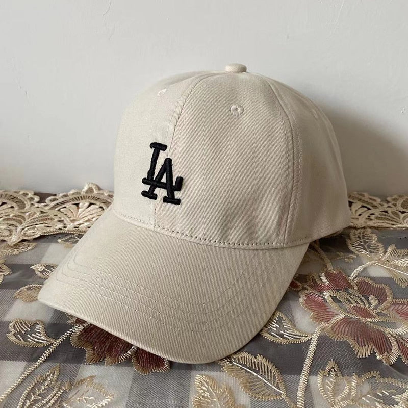 "LA" Embroidered Unisex Visor Hat Outdoor Baseball Cap