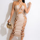 Dela Elegant Long Dress - Premium Polyester Maxi Dress