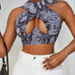 Women's Sexy Criss Cross Tank Top - Hollow Out Crop Top