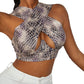 Women's Sexy Criss Cross Tank Top - Hollow Out Crop Top