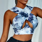 Women's Sexy Criss Cross Tank Top - Hollow Out Crop Top